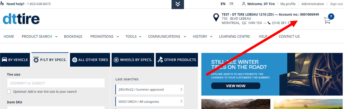 Location number can be found in the top right.