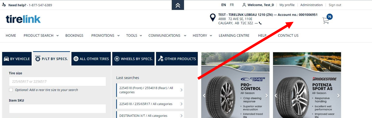 Location number can be found in the top right.